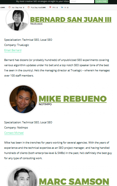 Online Mentions Michael Rebueno Technical SEO