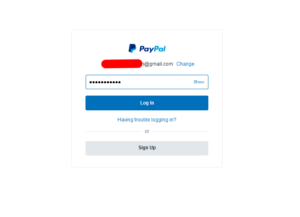 Logout of secondary paypal account
