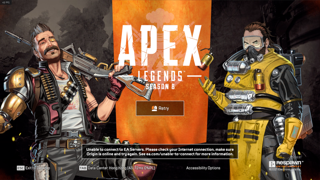 Apex Legends Season 8 welcome screen